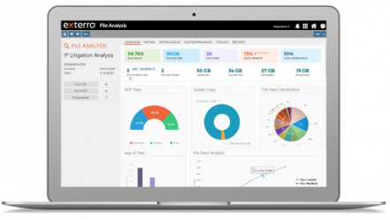 screenshot of Exterro E-Discovery Software Suite